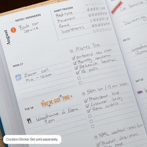 curation 2026 diary planner