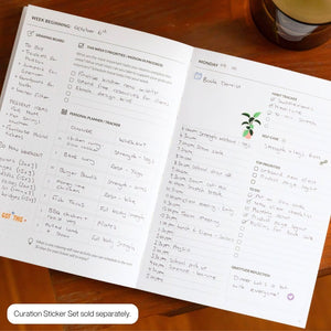 curation 90 day planner daily