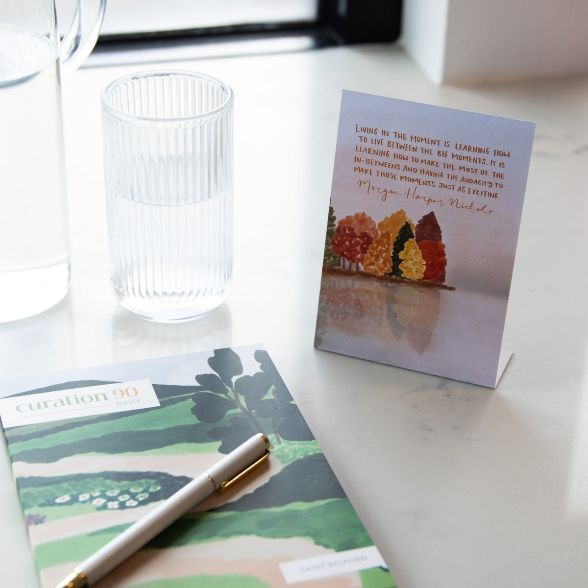 Double Sided A6 Desk Card