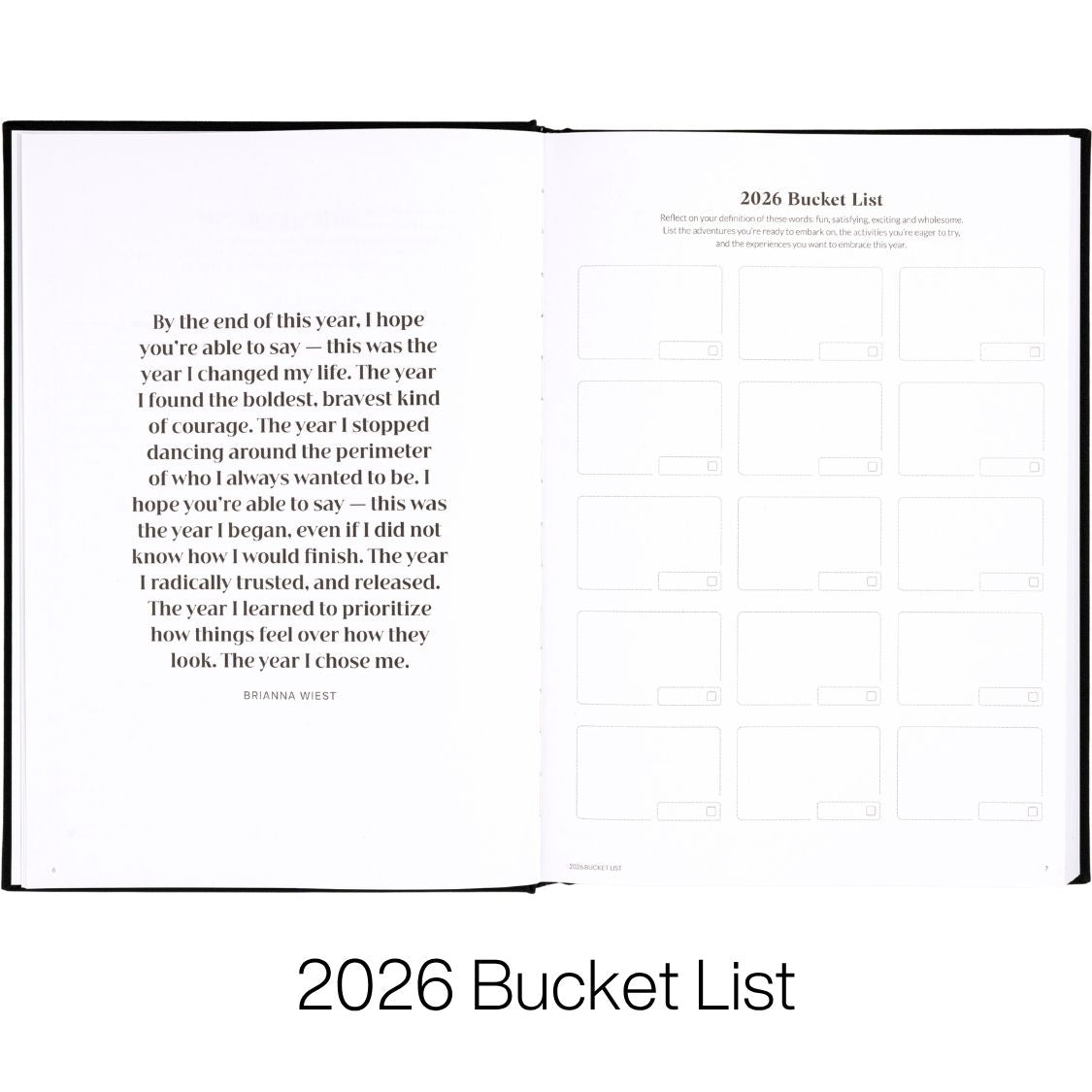 curation 2026 diary planner large