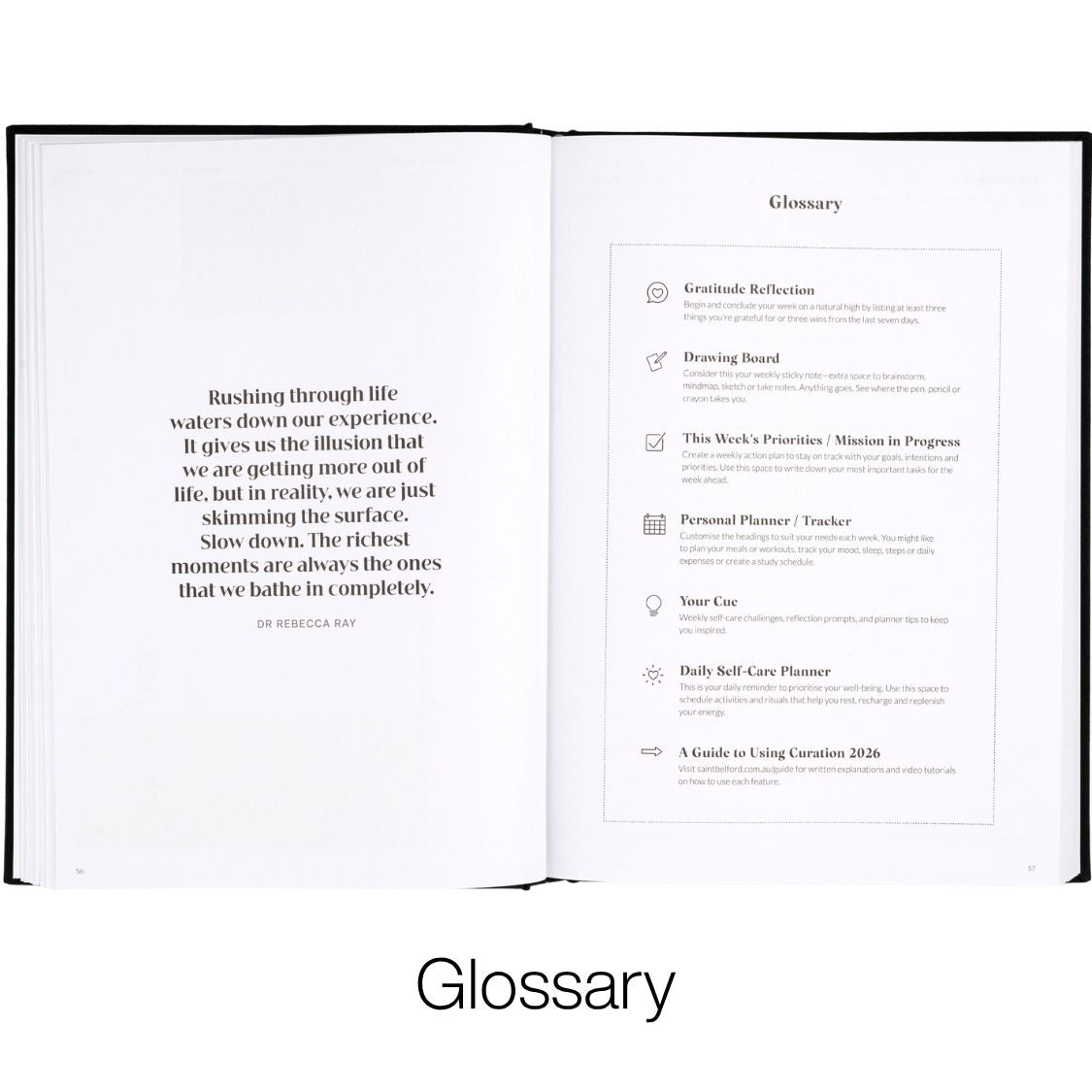 curation 2026 diary planner large