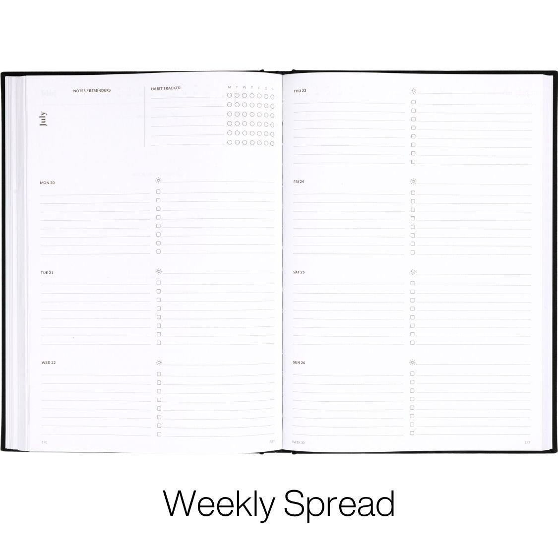 curation 2026 diary planner large