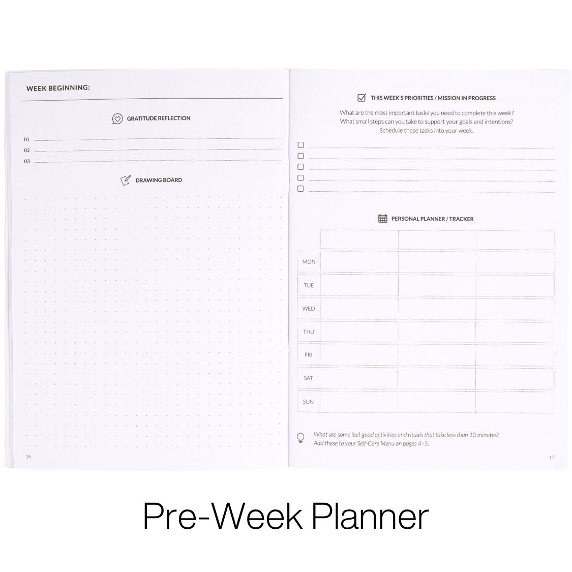 curation 90 day planner weekly
