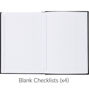 Blank Checklists inside Curation 2025 Diary