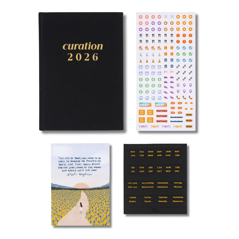 curate with ease 2026 diary planner bundle
