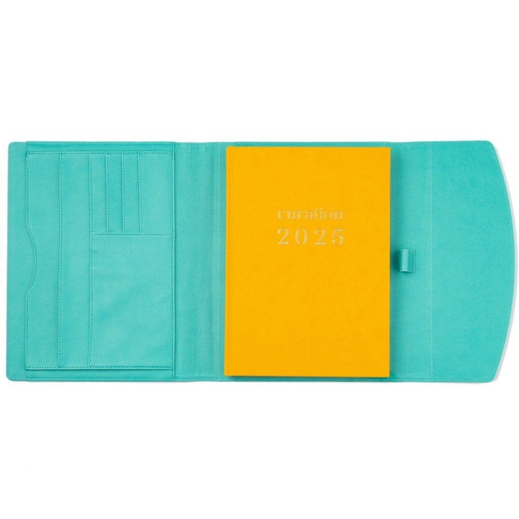 Compendium Large Mint Gelato with Curation 2025 Planner large inside