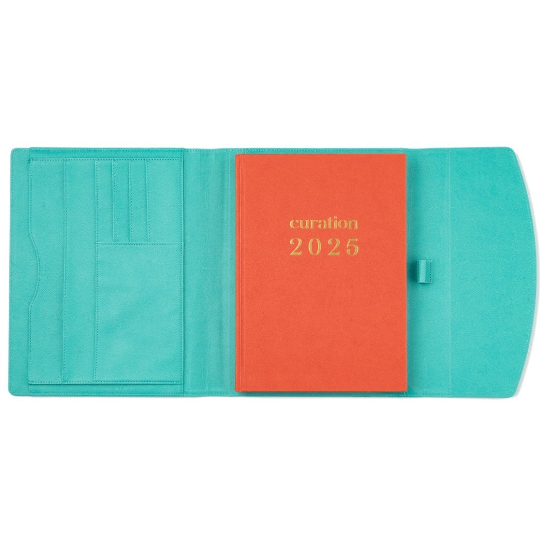 Compendium Large Mint Gelato with Curation 2025 Planner large inside