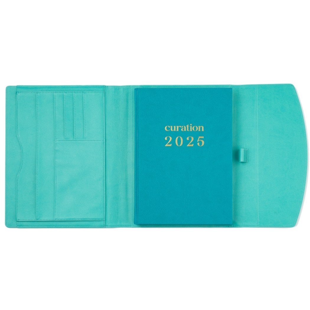 Compendium Large Mint Gelato with Curation 2025 Planner large inside