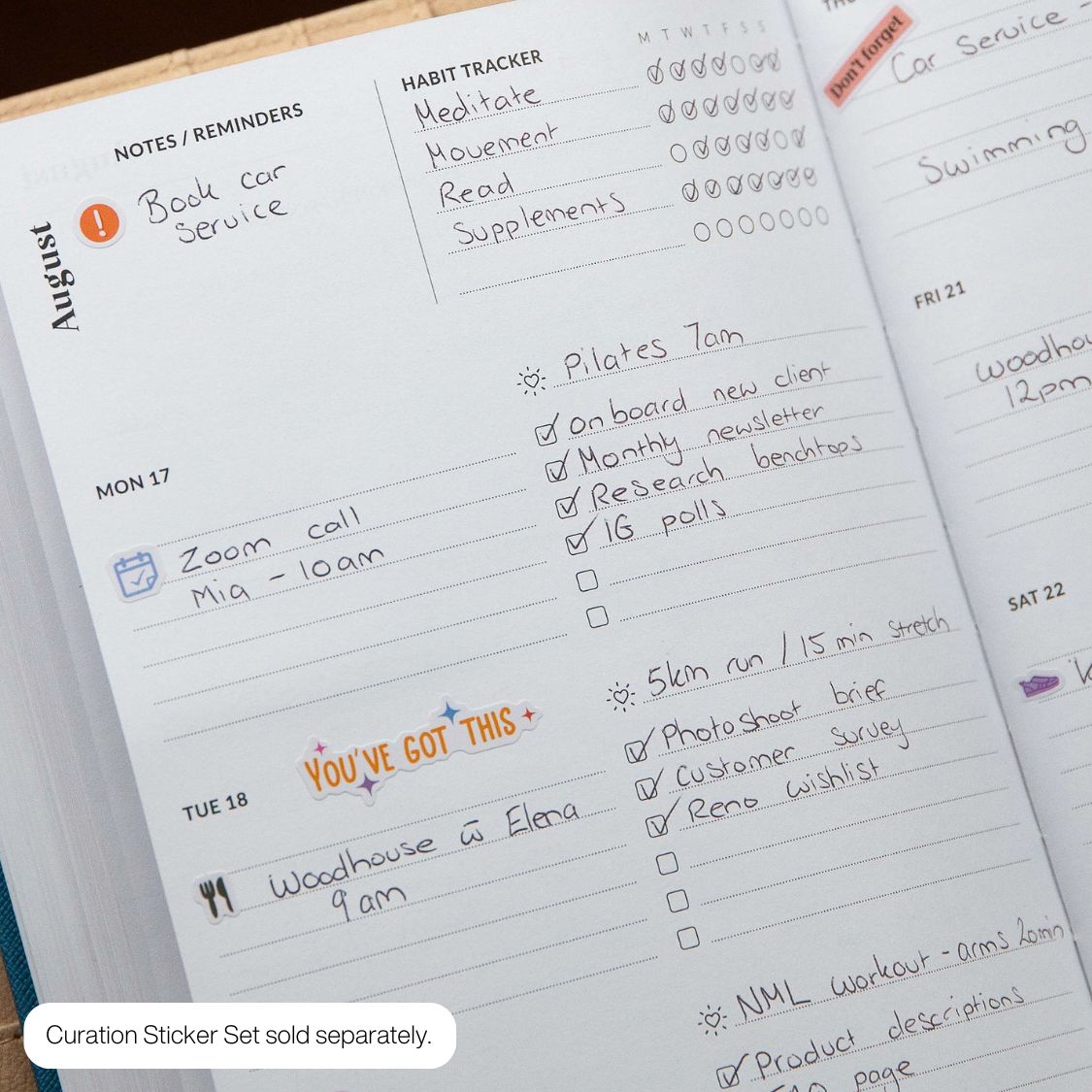 curation 2026 diary planner