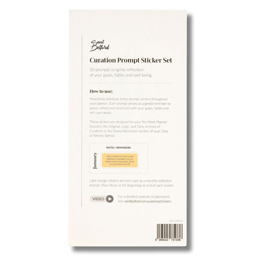 curation prompt stickers