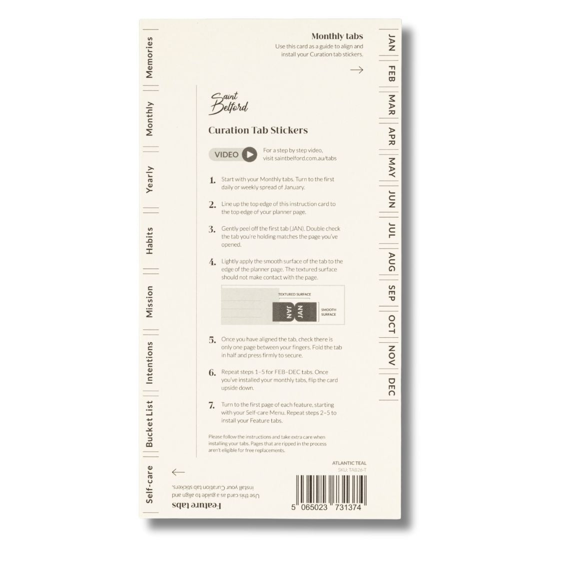 curation tab sticker diary tabs