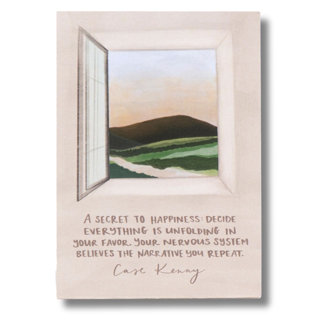 Double Sided A6 Desk Card