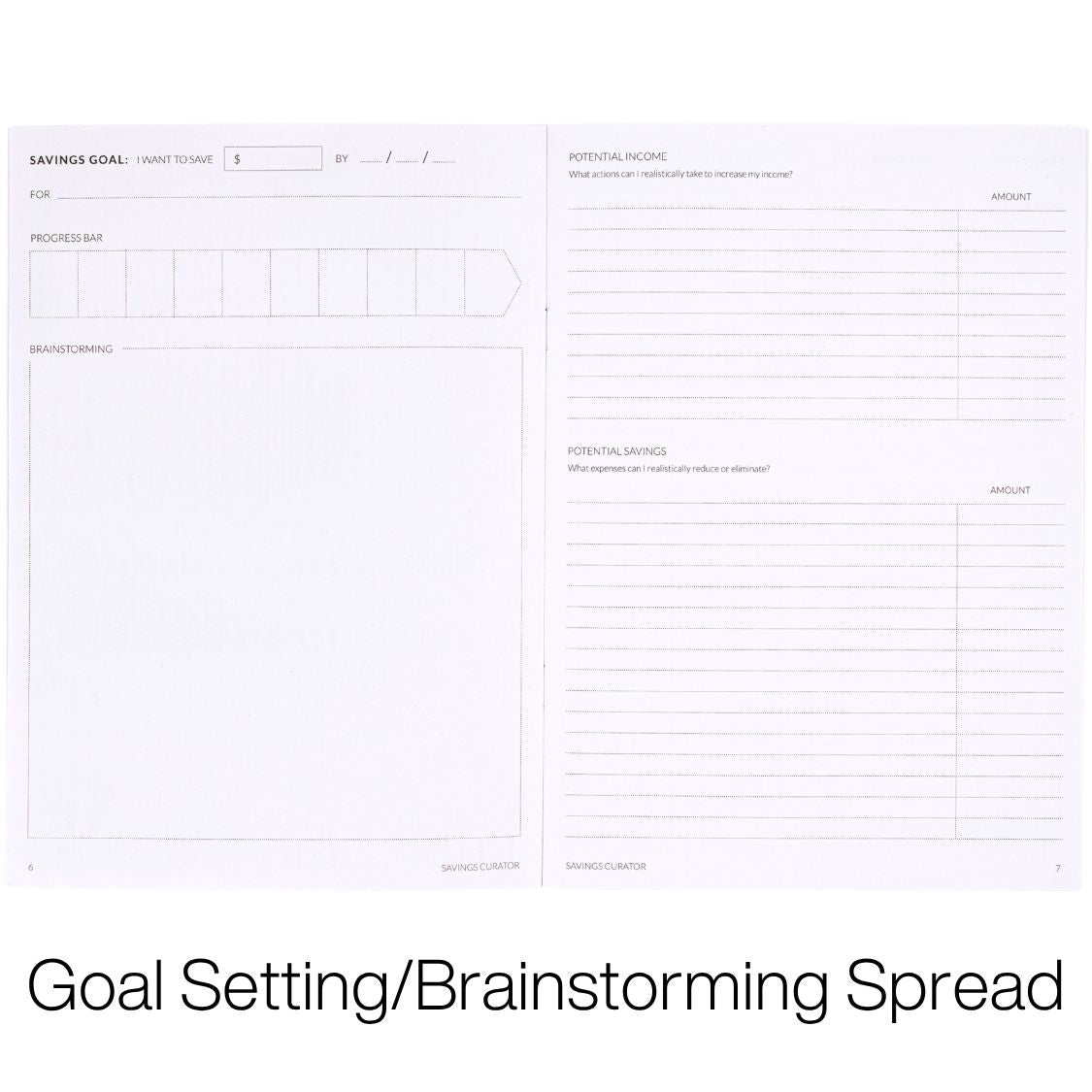 savings curator booklet