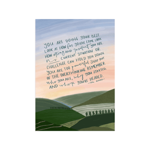 Double Sided A6 Desk Card