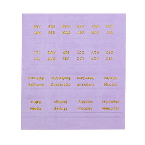 Curation Tab Stickers Lilac