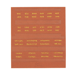 Curation Tab Stickers Terracotta